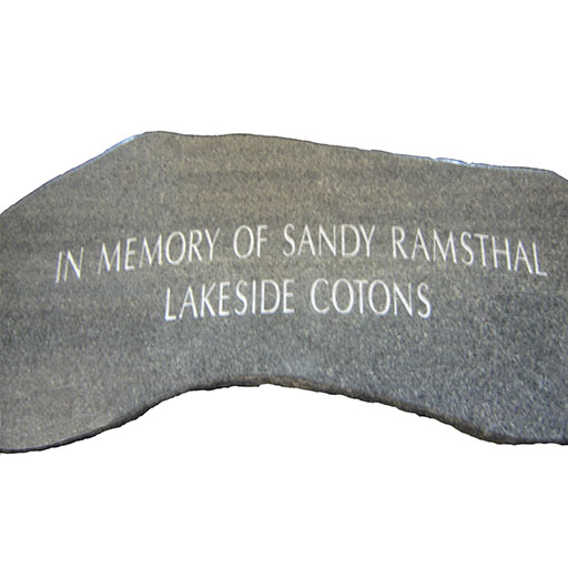 Curved Bench Memorial Engraving