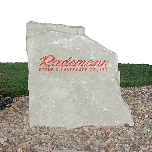 Engraved Stone Sign Rademann Stone