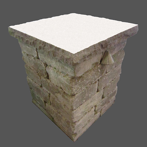 Indiana Limestone Sawed and Rockfaced Caps